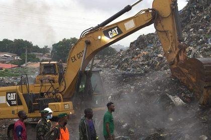Landslide at landfill in Guinea kills 30 people, government says