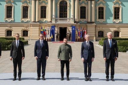 European leaders rally in Kyiv to celebrate Ukraine's Independence Day
