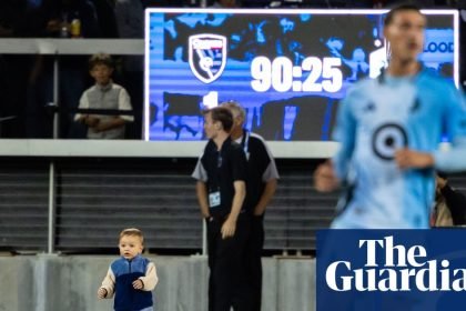 ‘There’s a baby on the field’: Toddler invades pitch during Minnesota’s MLS win over San Jose