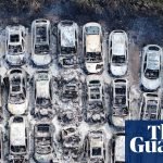 Man arrested on suspicion of arson after fire at car park used by Gatwick passengers