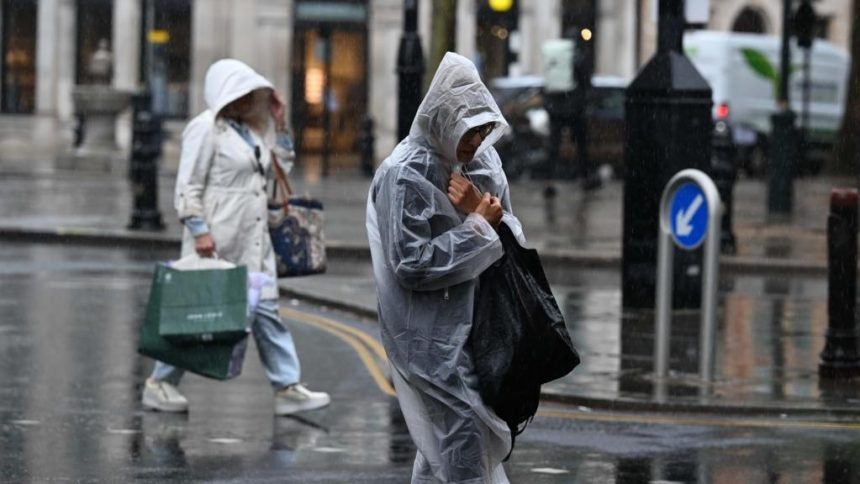 More downpours and thunderstorms are heading the UK's way