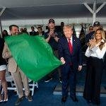Trump’s green flag waving at IndyCar race becomes instant viral hit