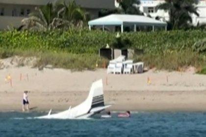 Young pilot makes emergency ocean landing in Florida near busy beach