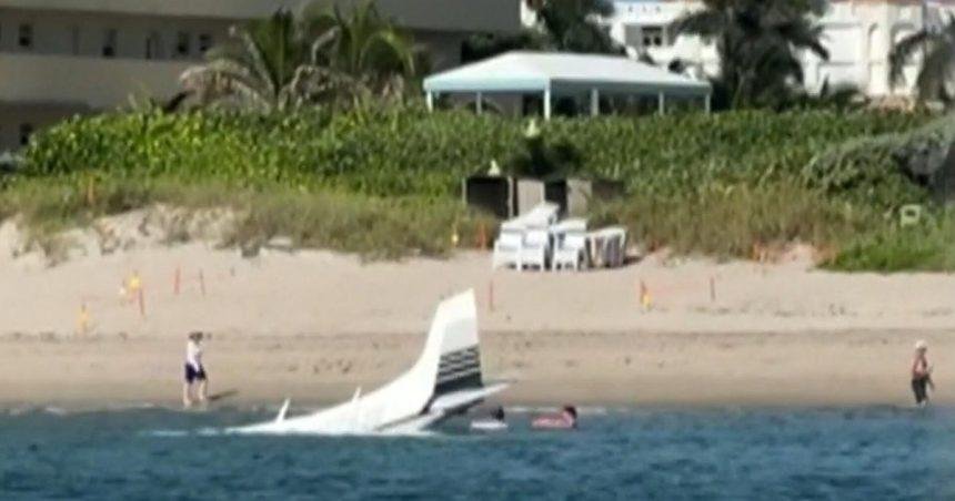 Young pilot makes emergency ocean landing in Florida near busy beach