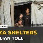 Israeli air strikes intensify across Gaza: Rising civilian toll and makeshift shelters destroyed