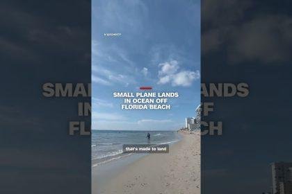 Small plane lands in ocean off Florida beach