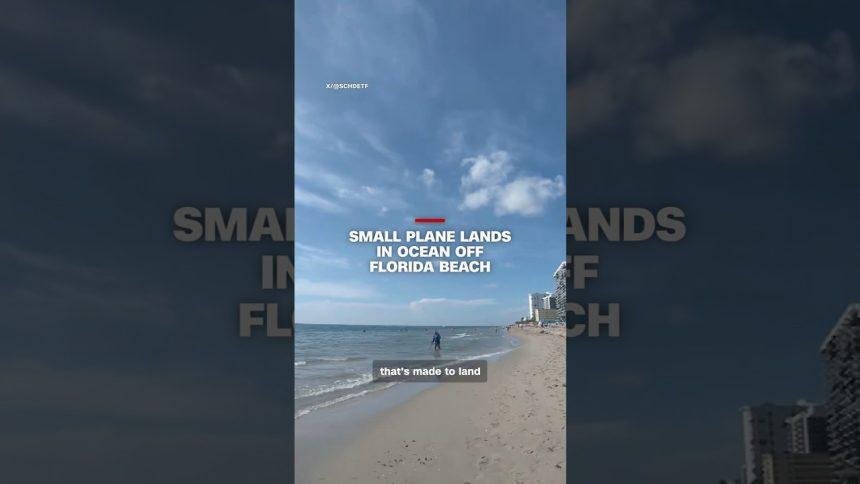 Small plane lands in ocean off Florida beach