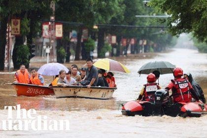 Typhoon Narra floods cities in China's Guangxi region