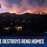 'Human-caused' wildfire rips through major city in Nevada - as 90,000 residents told to flee