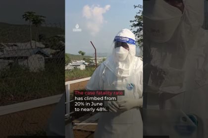 Nearly one in two Ebola patients dying in DR Congo outbreak | AJ #shorts