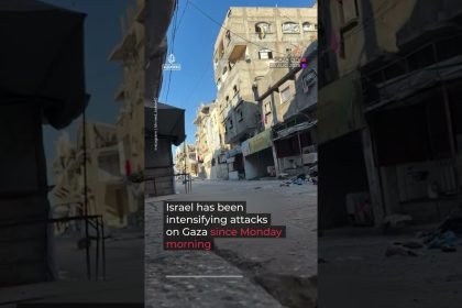 Israel attacks desalination plant and mosque in Gaza | AJ #shorts