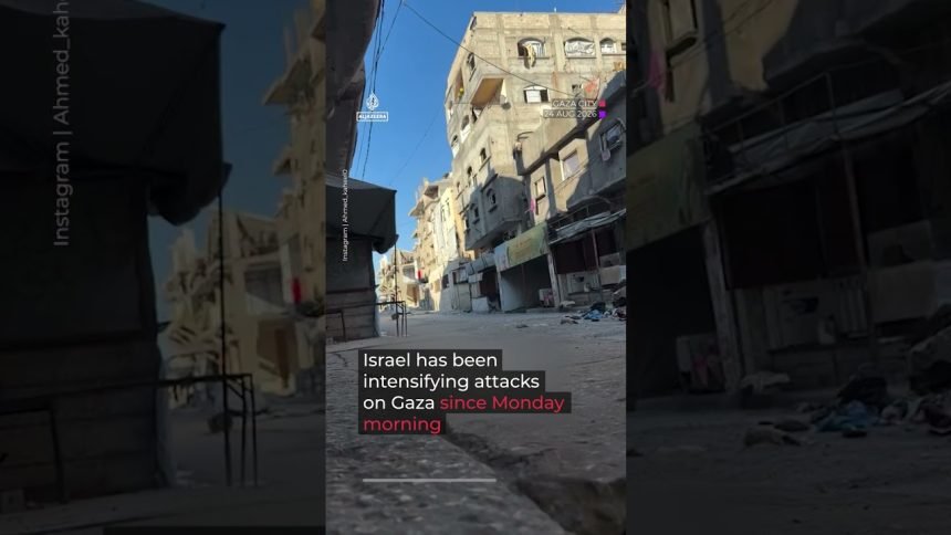 Israel attacks desalination plant and mosque in Gaza | AJ #shorts
