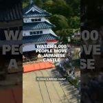 Watch 1,000 people move a Japanese castle